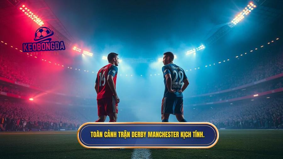  Toàn cảnh trận Derby Manchester kịch tính.