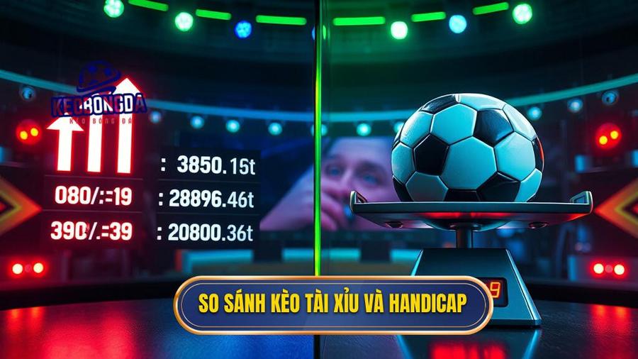 So sánh kèo Tài Xỉu và Handicap