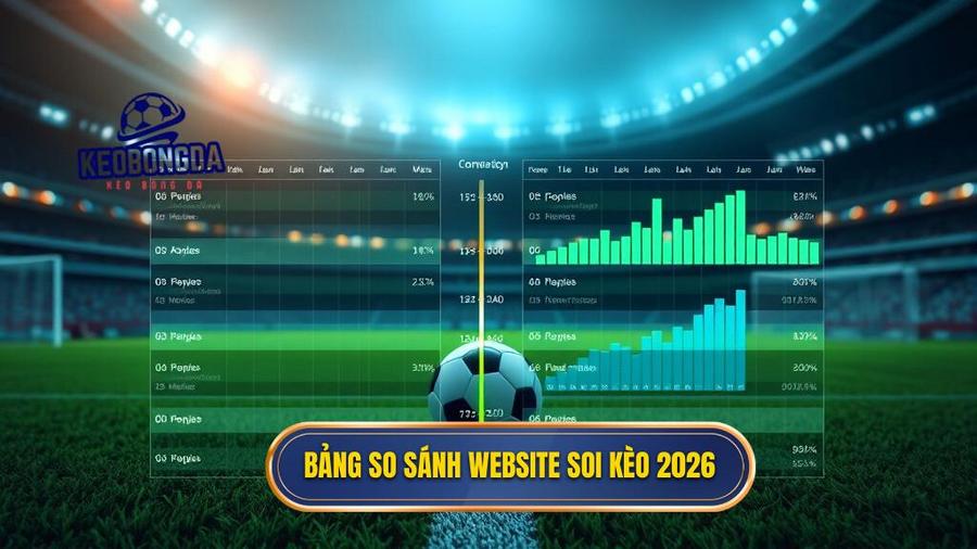 Bảng so sánh website soi kèo 2026