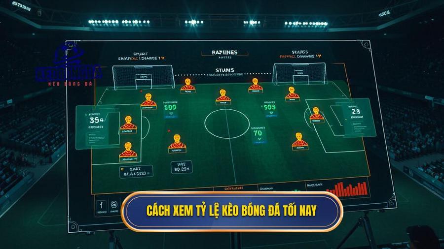 1. Cách xem tỷ lệ kèo bóng đá tối nay