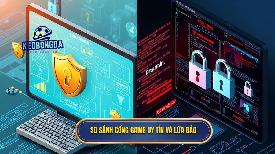 So sánh cổng game uy tín và lừa đảo